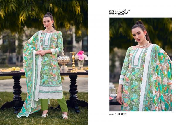 Zulfat Hakoba 550 Cotton Printed Dress Material Collection